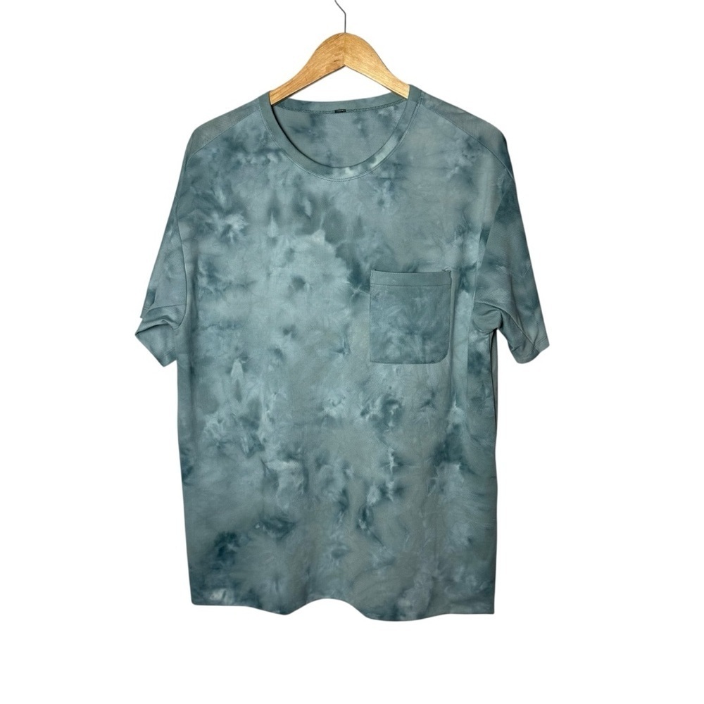 Lululemon Mens Always Agile Tie Dye Short Sleeve Shirt